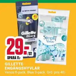 ÖoB GILLETTE ENGÅNGSHYVLAR erbjuda