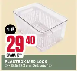 ÖoB PLASTBOX MED LOCK erbjuda