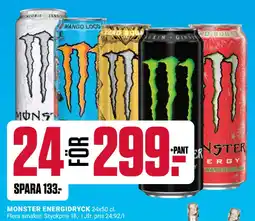 ÖoB MONSTER ENERGIDRYCK erbjuda