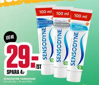 ÖoB SENSODYNE TANDKRÄM erbjuda