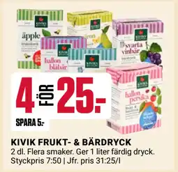 ÖoB KIVIK FRUKT- & BÄRDRYCK erbjuda