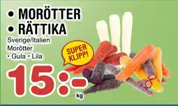 Nya Pulsen MORÖTTER • RÄTTIKA erbjuda