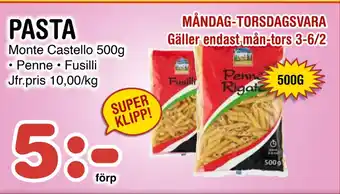 Nya Pulsen PASTA erbjuda