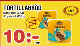 Nya Pulsen TORTILLABRÖD erbjuda