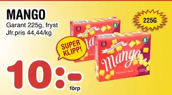 Nya Pulsen MANGO erbjuda