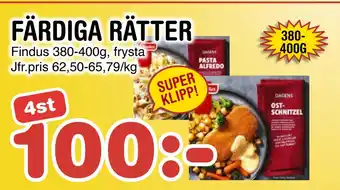 Nya Pulsen FÄRDIGA RÄTTER erbjuda