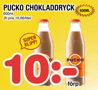 Nya Pulsen PUCKO CHOKLADDRYCK erbjuda