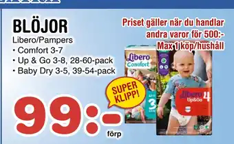 Nya Pulsen BLÖJOR erbjuda