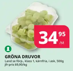 Tempo GRÖNA DRUVOR erbjuda