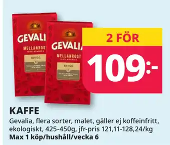 Tempo KAFFE erbjuda