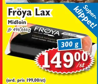 T-jarlen Fröya Lax erbjuda