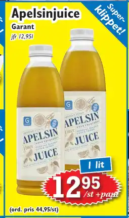 T-jarlen Apelsinjuice erbjuda