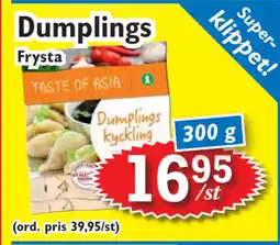 T-jarlen Dumplings erbjuda