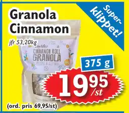 T-jarlen Granola Cinnamon erbjuda