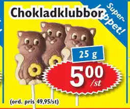 T-jarlen Chokladklubbor erbjuda