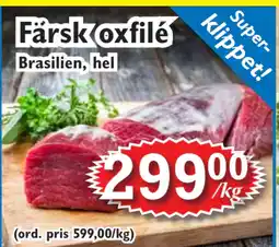 T-jarlen Färsk oxfilé erbjuda