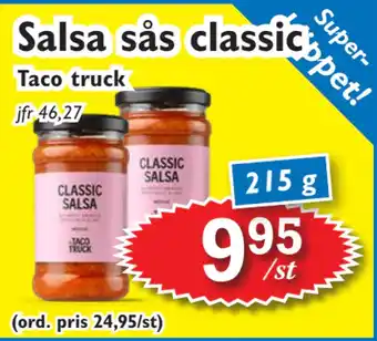 T-jarlen Salsa sås classic erbjuda