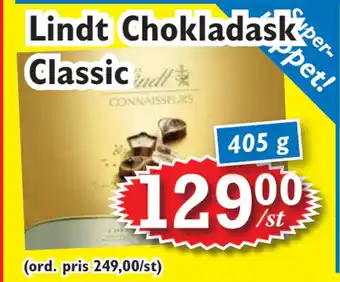 T-jarlen Lindt Chokladask Classic erbjuda