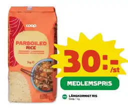 Coop Daglivs LÅNGKORNIGT RIS erbjuda