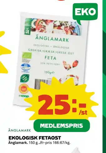 Coop Daglivs EKOLOGISK FETAOST erbjuda