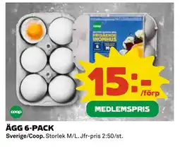 Coop Daglivs ÄGG 6-PACK erbjuda