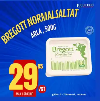 Lucu Food Bregott Normalsaltat erbjuda