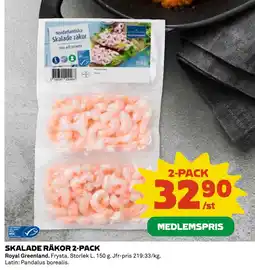 Coop Daglivs SKALADE RÄKOR 2-PACK erbjuda