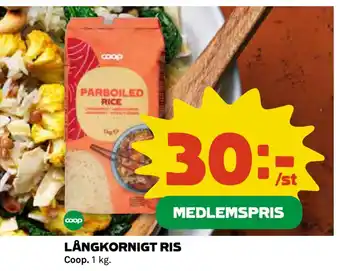 Coop Daglivs LÅNGKORNIGT RIS erbjuda