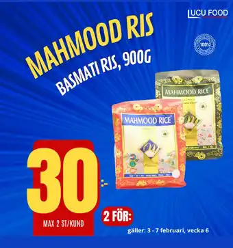 Lucu Food MAHMOOD RIS erbjuda