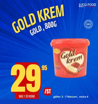 Lucu Food Gold Krem erbjuda