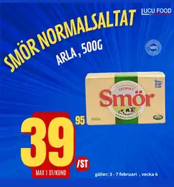 Lucu Food SMOR NORMALSALTAT erbjuda