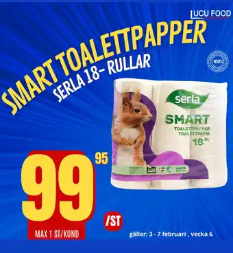 Lucu Food SMART TOALETTPAPPER erbjuda