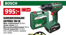 Bauhaus BORRSKRUVDRAGARE EASYDRILL 18V-38 erbjuda