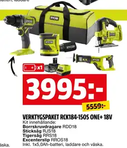 Bauhaus VERKTYGSPAKET RCK184-150S ONE+ 18V erbjuda