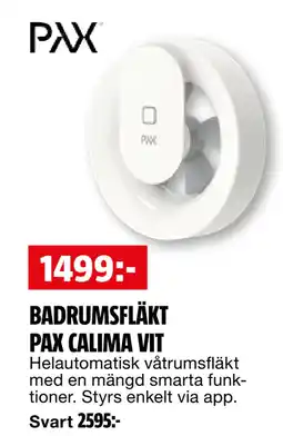 Bauhaus BADRUMSFLÄKT PAX CALIMA VIT erbjuda