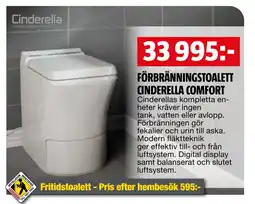 Bauhaus FÖRBRÄNNINGSTOALETT CINDERELLA COMFORT erbjuda