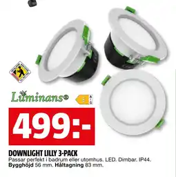 Bauhaus DOWNLIGHT LILLY 3-PACK erbjuda