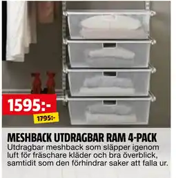 Bauhaus MESHBACK UTDRAGBAR RAM 4-PACK erbjuda