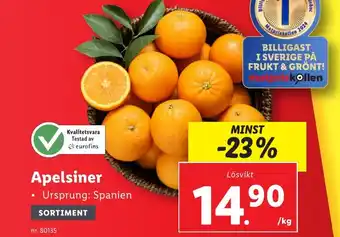 Lidl Apelsiner erbjuda