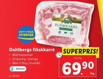 Lidl Dahlbergs fläskkarré erbjuda