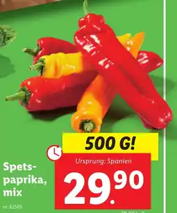 Lidl Spets- paprika, mix erbjuda