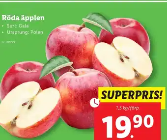 Lidl Röda äpplen erbjuda