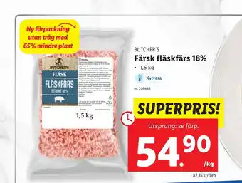 Lidl Färsk fläskfärs 18% erbjuda