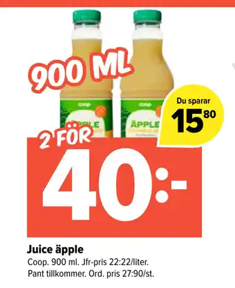 Coop Extra Juice äpple erbjuda