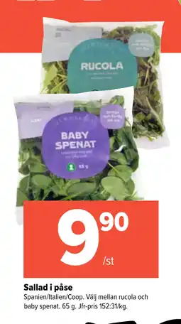 Coop Extra Sallad i påse erbjuda