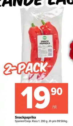 Coop Extra Snackpaprika erbjuda