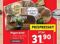 Lidl Pågen bröd erbjuda