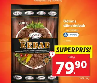 Lidl Görans dönerkebab erbjuda