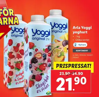 Lidl Yoggi Arla Yoggi erbjuda