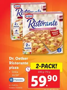 Lidl Dr. Oetker Ristorante pizza erbjuda